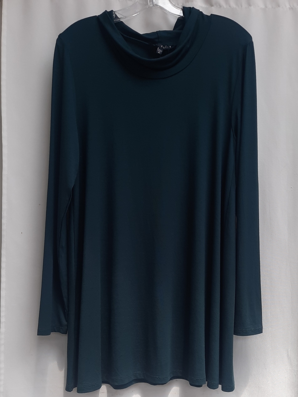 KOZAN Janesse  Cowl Neck Tunic Top Jade Green Size Medium NEW